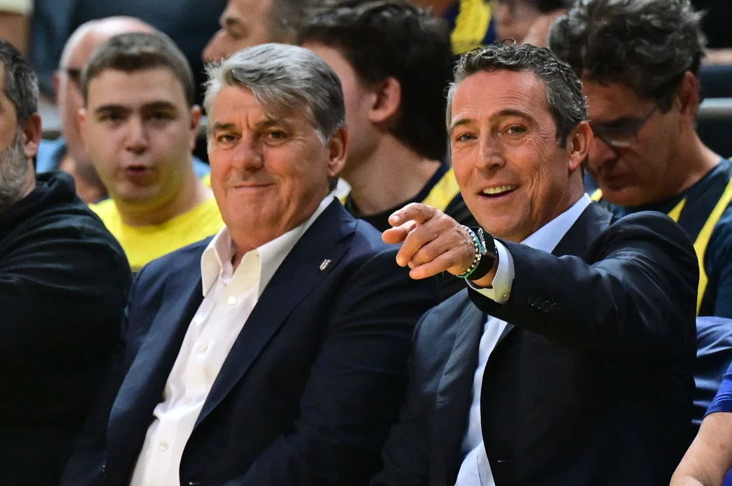 Fenerbahçe Beko’nun şampiyonluk kutlaması Ali Koç ve Adalı