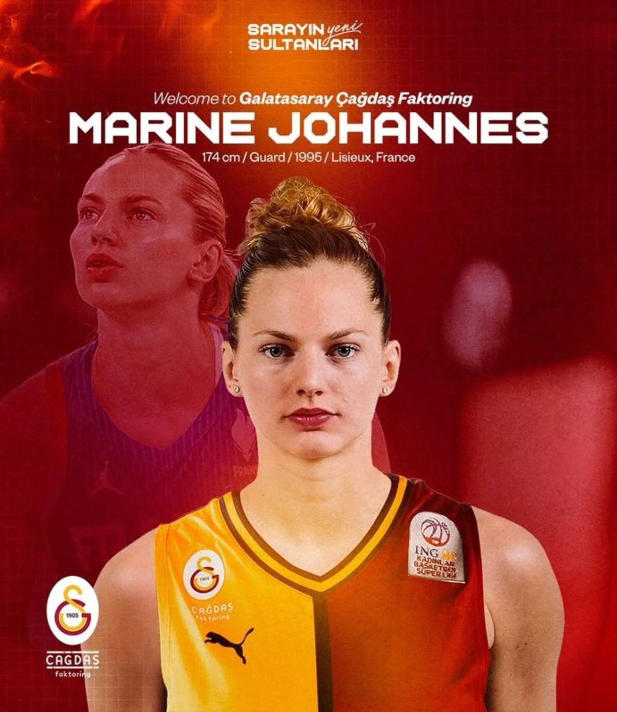 Marine Johannes Galatasaray formasıyla